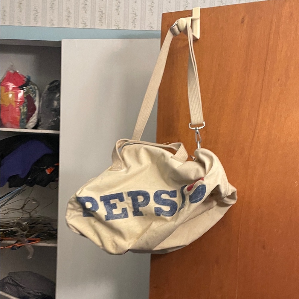 Pepsi Tan Canvas Travel Bag